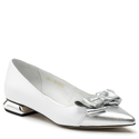 Baleriny R.Polański 1008 - Biały Lico/Srebrny