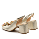 Sandały R.Polański 1630 - Złoty Lico