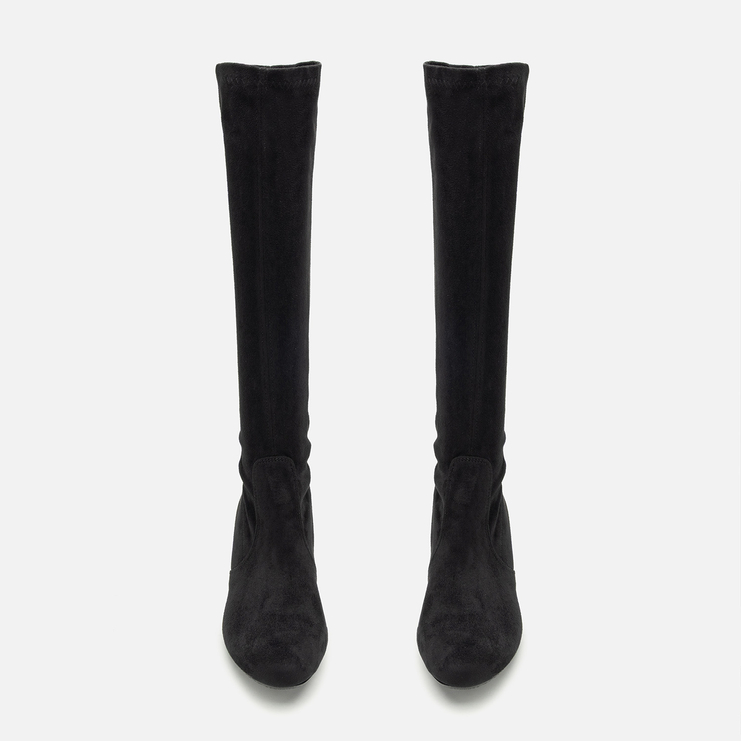 Kozaki R.Polański 802/K - Czarny Zamsz