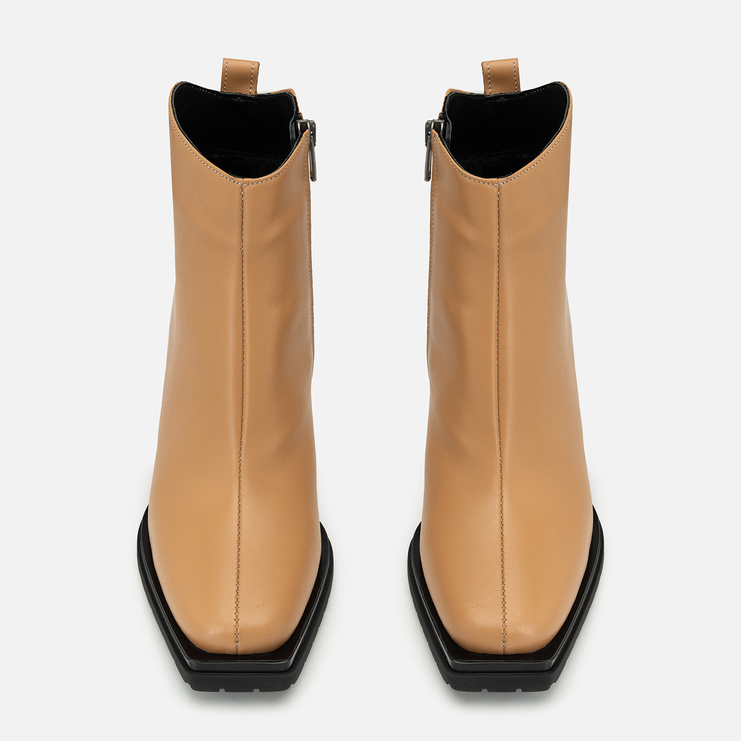 Botki R.Polański 2247 - Beżowy Lico