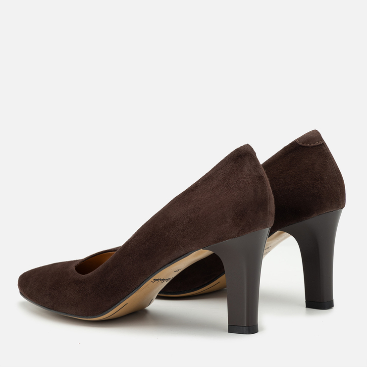 Czółenka R.Polański 2255 - Brązowy Zamsz