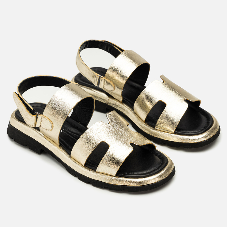 Sandały R.Polański 2209 - Złoty Naplak