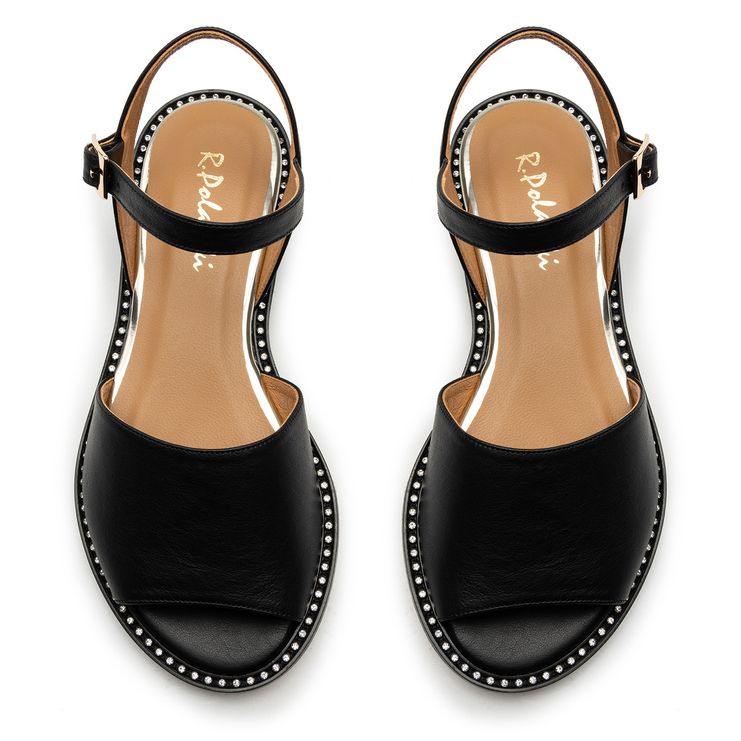 Sandały R.Polański 1641 - Czarny Icar Lico