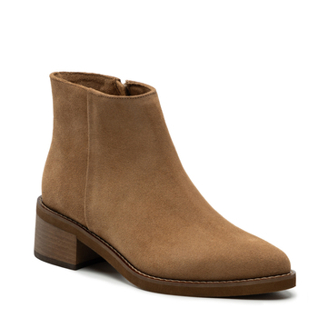 Botki R.Polański 1201 - Camel 546 Zamsz