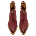 Botki R.Polański 1024 - Bordowy Nubuk