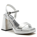 Sandały R.Polański 1510 - Srebrny Lico