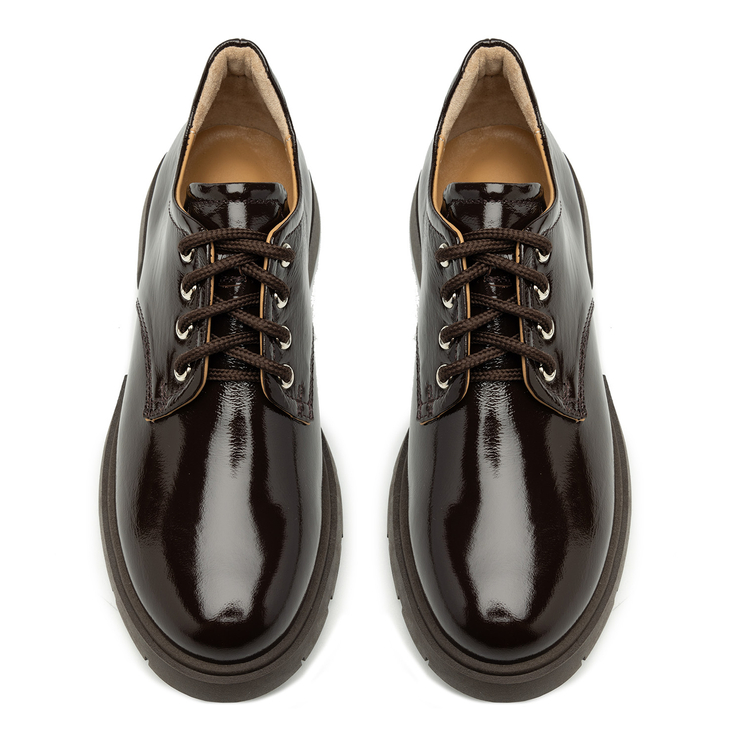 Oxfordy R.Polański 2078 - Brązowy Naplak