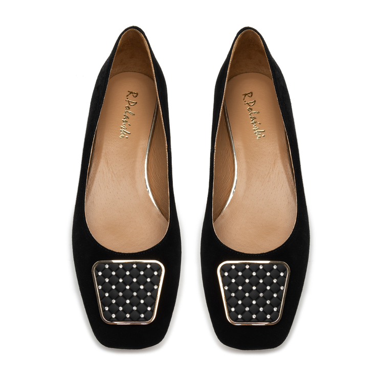 Baleriny R.Polański 1400 - Czarny Zamsz