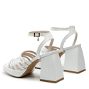 Sandały R.Polański 1457 - Biały Polina Lico