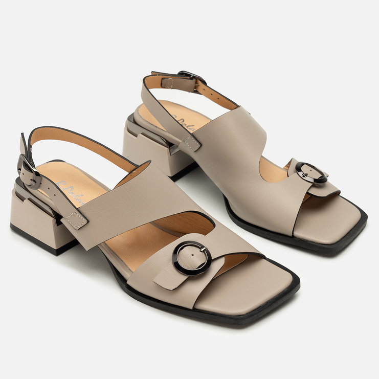 Sandały R.Polański 2184 - Cappuccino Lico