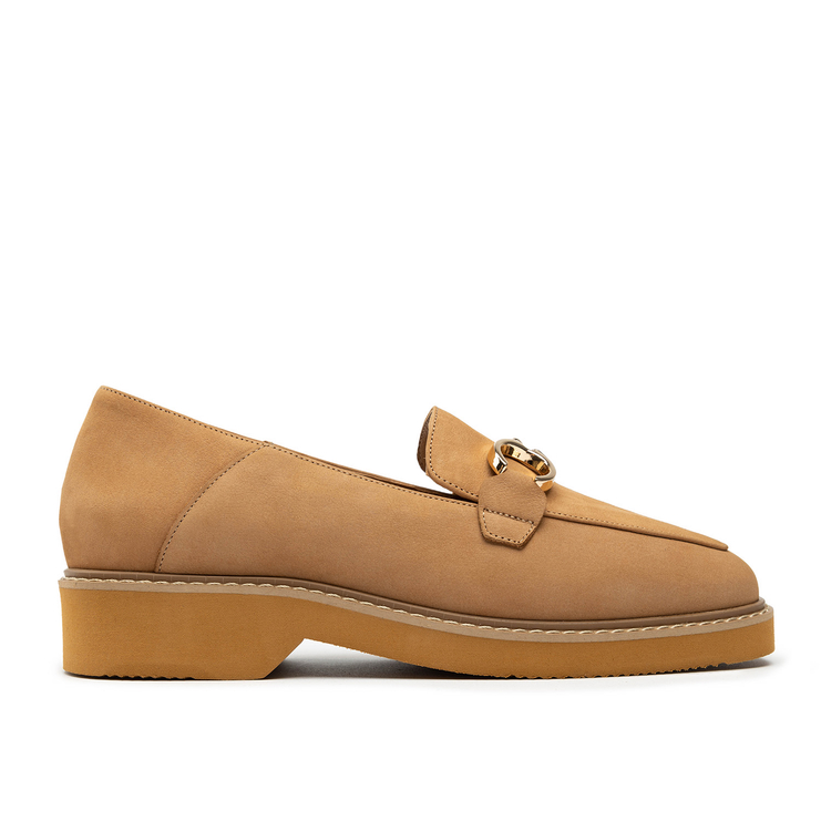 Mokasyny R.Polański 1652/B - Camel Nubuk