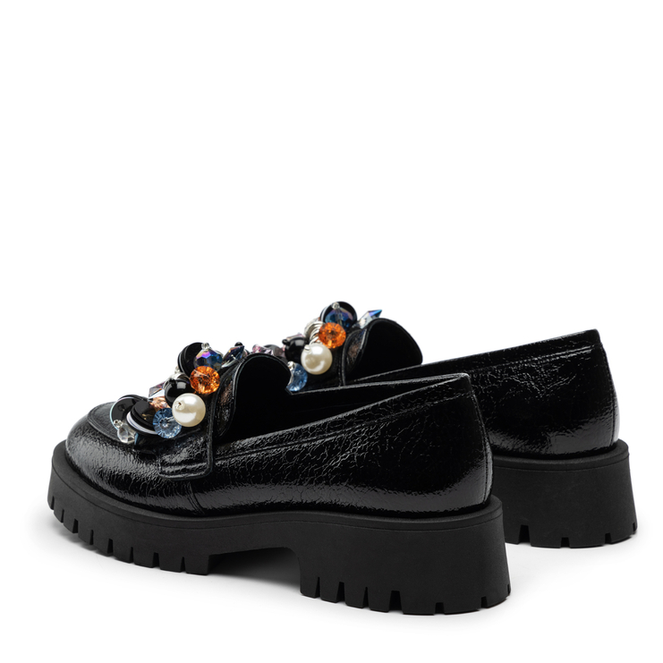 Mokasyny R.Polański 1696 - Czarny Naplak