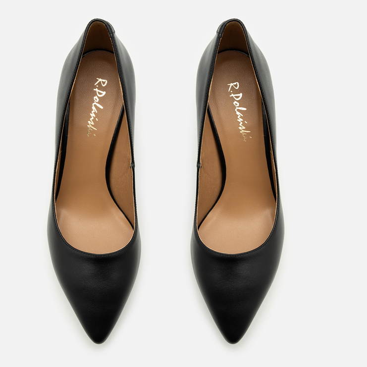 Czółenka 1066 - Czarny Lico