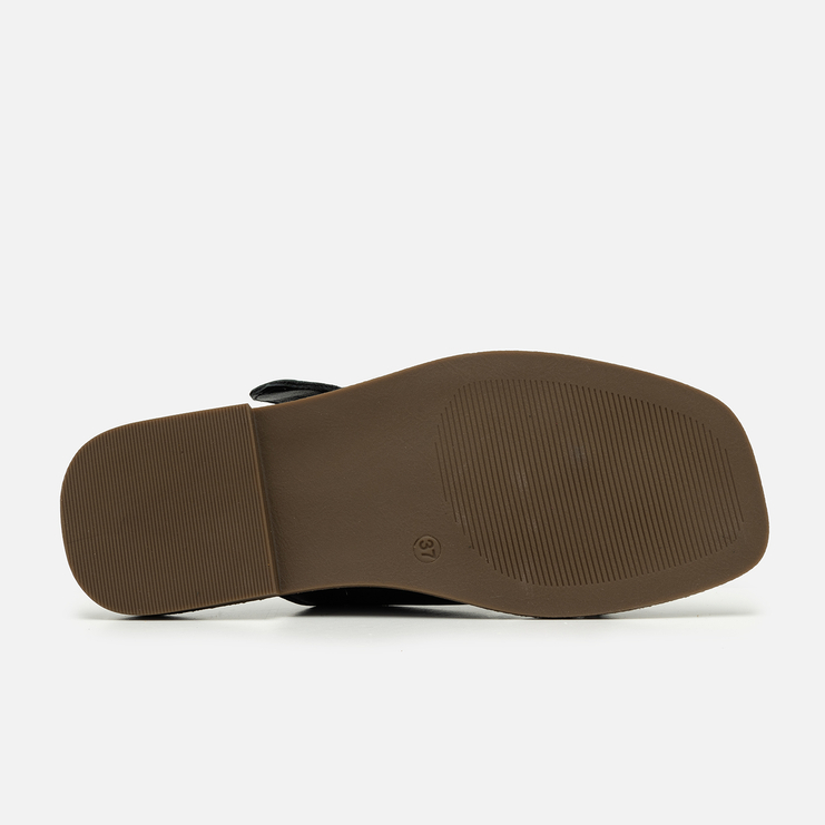 Klapki R.Polański 2139 - Czarny Lico