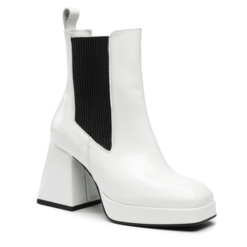 Botki 1353 - Biały Naplak