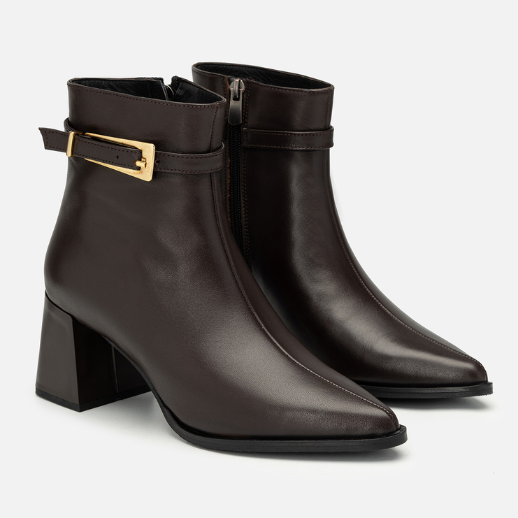 Botki R.Polański 2228 - Brązowy Lico