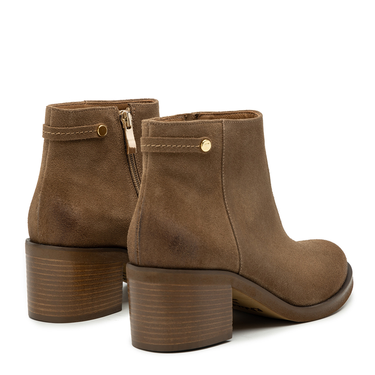 Botki R.Polański 1146 - Camel 546 Zamsz