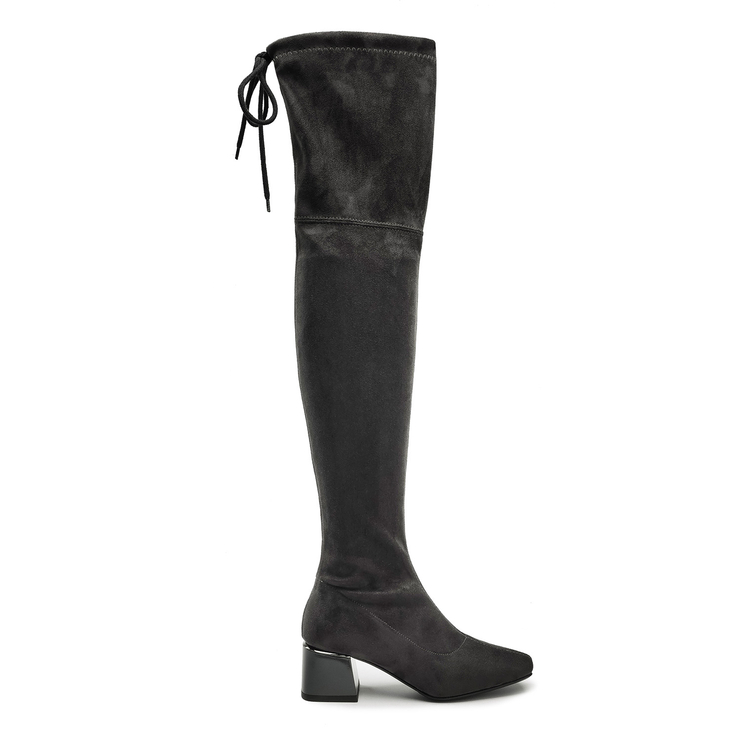 Muszkieterki 1185 - Grafit Zamsz