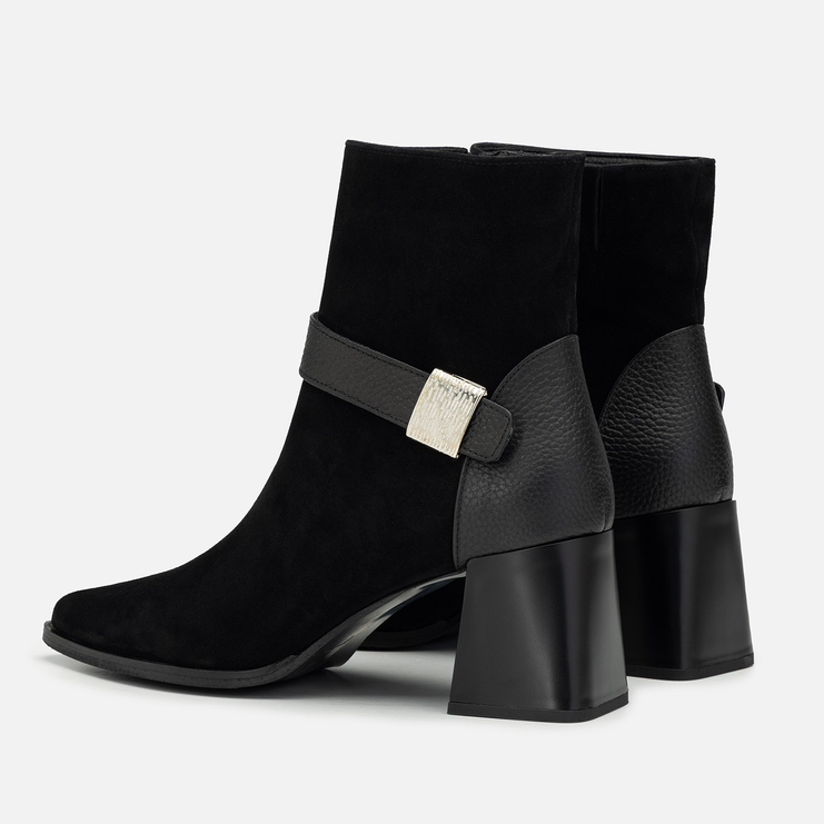 Botki R.Polański 2231 - Czarny Zamsz