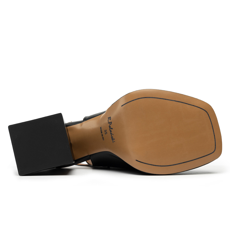 Sandały R.Polański 1496 - Czarny Lico