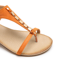 Sandały 826 - Pomarańczowy Zamsz