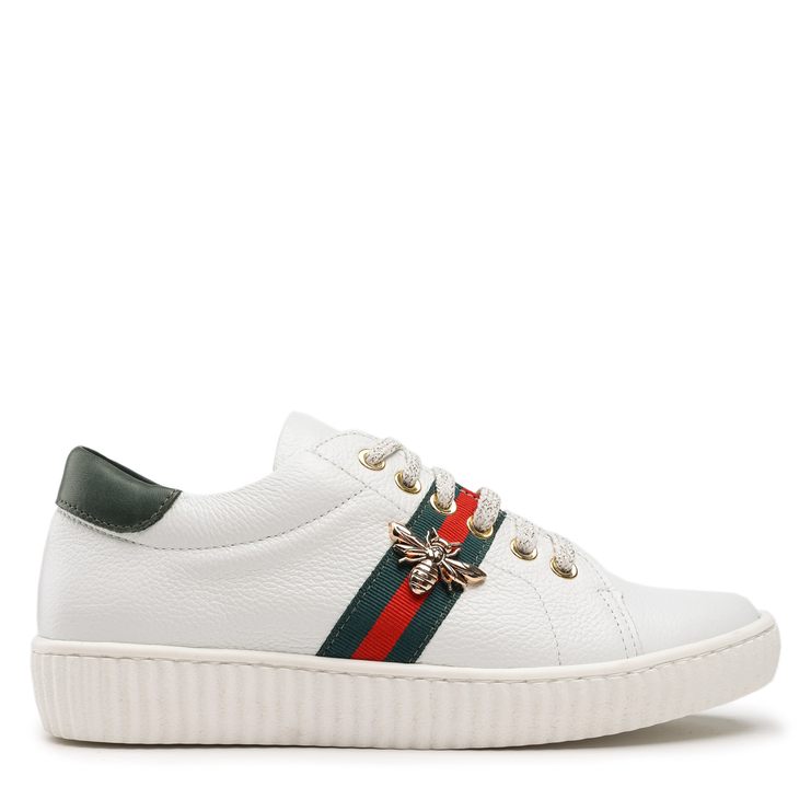 Sneakersy R.Polański 961 - Biały Lico/Zielony