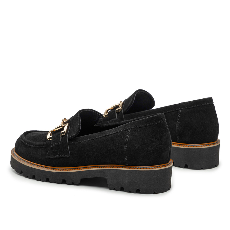 Półbuty R.Polański 1602 - Czarny Zamsz