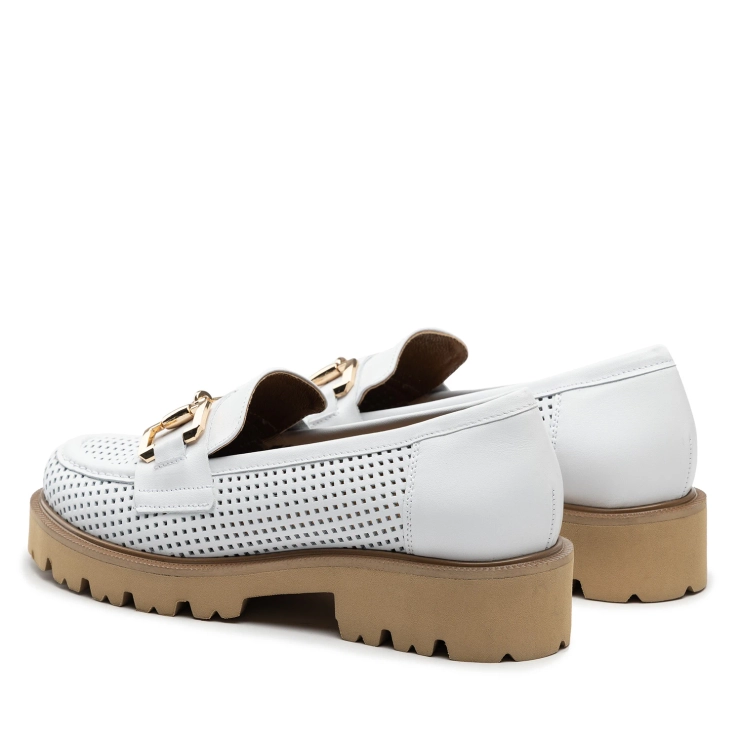 Półbuty R.Polański 1605 - Biały Lico