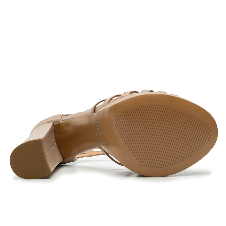 Sandały R.Polański 1667 - Różowy Lico