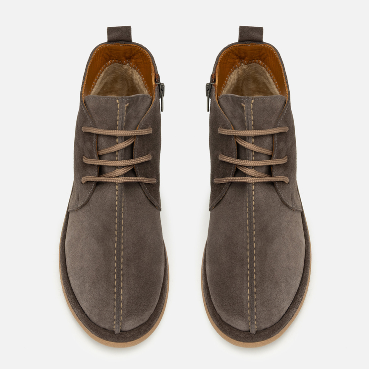 Botki R.Polański 2229 - Cappucino Zamsz