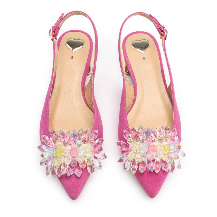 Sandały 1015 - Magnolia Zamsz