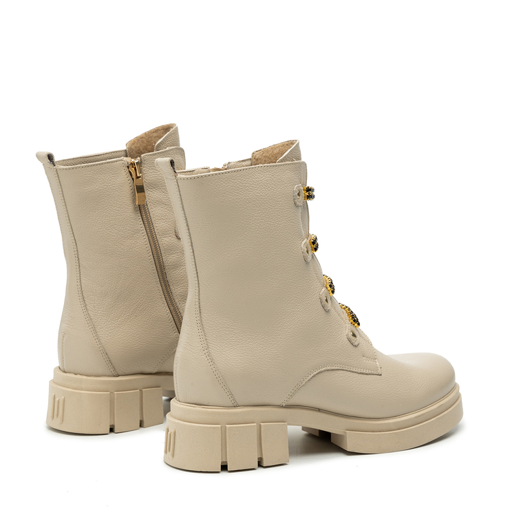 Botki R.Polański 2039 - Beżowy Lico