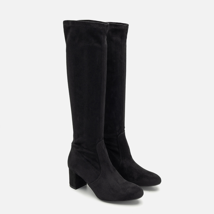 Kozaki R.Polański 802/K - Czarny Zamsz