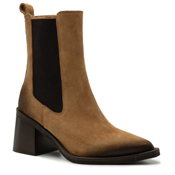 Botki R.Polański 2034 - Camel Zamsz