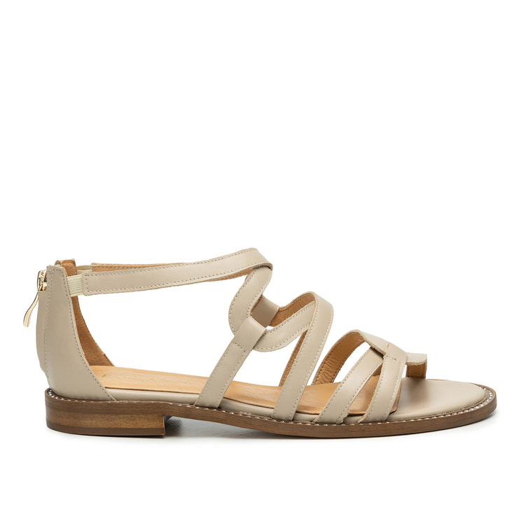 Sandały R.Polański 1642 - Beżowy Lico