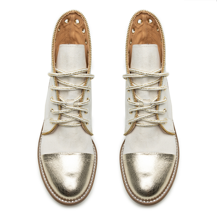 Botki R.Polański 1686 - Złoty Przecierany/Złoty