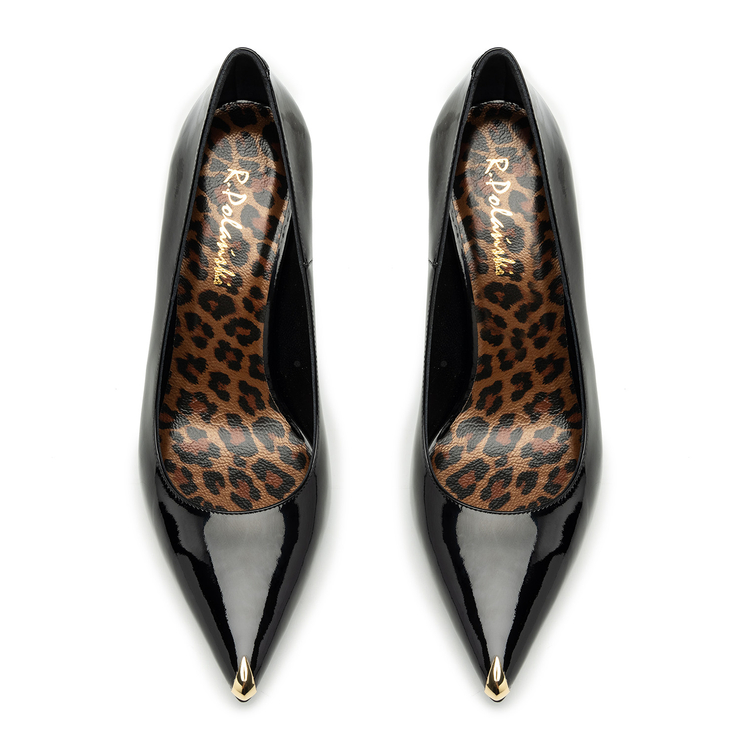 Szpilki R.Polański 2075 - Czarny Lakier