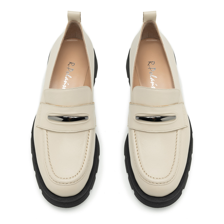 Półbuty R.Polański 2080 - Beżowy Lico