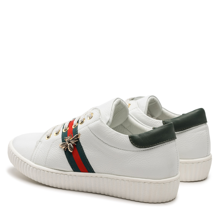 Sneakersy R.Polański 961 - Biały Lico/Zielony