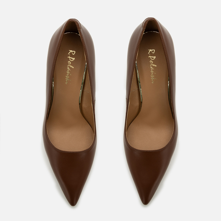 Szpilki R.Polański 1809 - Brązowy TST Lico