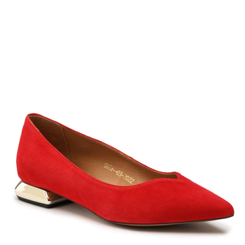 Baleriny R.Polański 1006 - Czerwony Zamsz