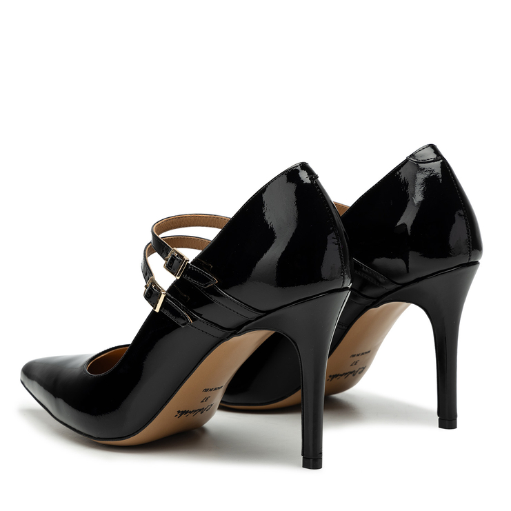 Szpilki R.Polański 1960 - Czarny Lakier