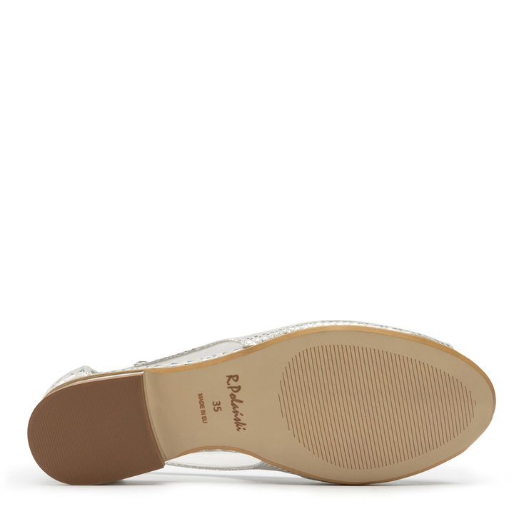 Sandały R.Polański 1098 - Srebrny