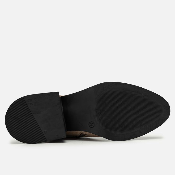 Botki R.Polański 2230 - Beżowy Zamsz