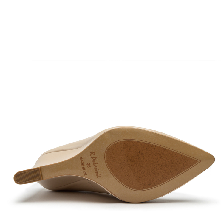 Półbuty R.Polański 1151 - Beżowy Lico