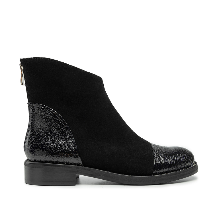 Botki R.Polański 1779 - Czarny Zamsz/Czarny Naplak