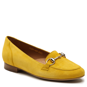 Baleriny R.Polański 1138 - Żółty Zamsz