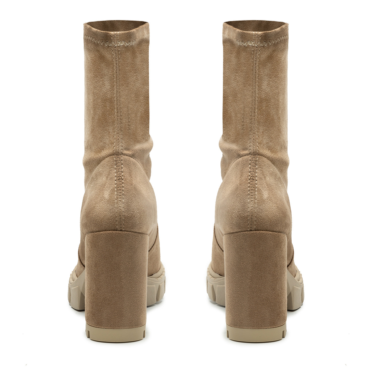 Botki R.Polański 1702 - Beżowy Zamsz