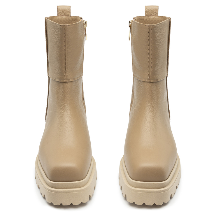 Botki R.Polański 1514 - Beżowy Lico