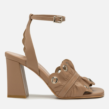 Sandały R.Polański 2174 - Camel Lico